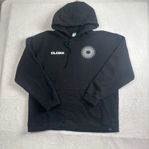 Cloak Hidden In Plain Sight Black Pullover Long Sleeve Fleece Hoodie Men's XL
